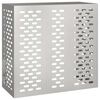 vidaXL Air Conditioner Cover Silver 110 x 50 x 105 cm Stainless steel
