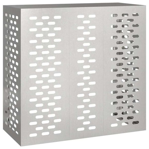vidaXL Air Conditioner Cover Silver 110 x 50 x 105 cm Stainless steel