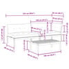 vidaXL 3 Piece Garden Pallet Sofa Set with Cushions Solid Wood Acacia
