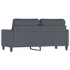 vidaXL 2-Seater Sofa Dark Grey 140 cm Velvet