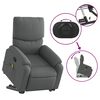 vidaXL Stand up Massage Recliner Chair Dark Grey Fabric