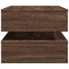vidaXL Coffee Table with LED Lights Brown Oak 90x50x40 cm