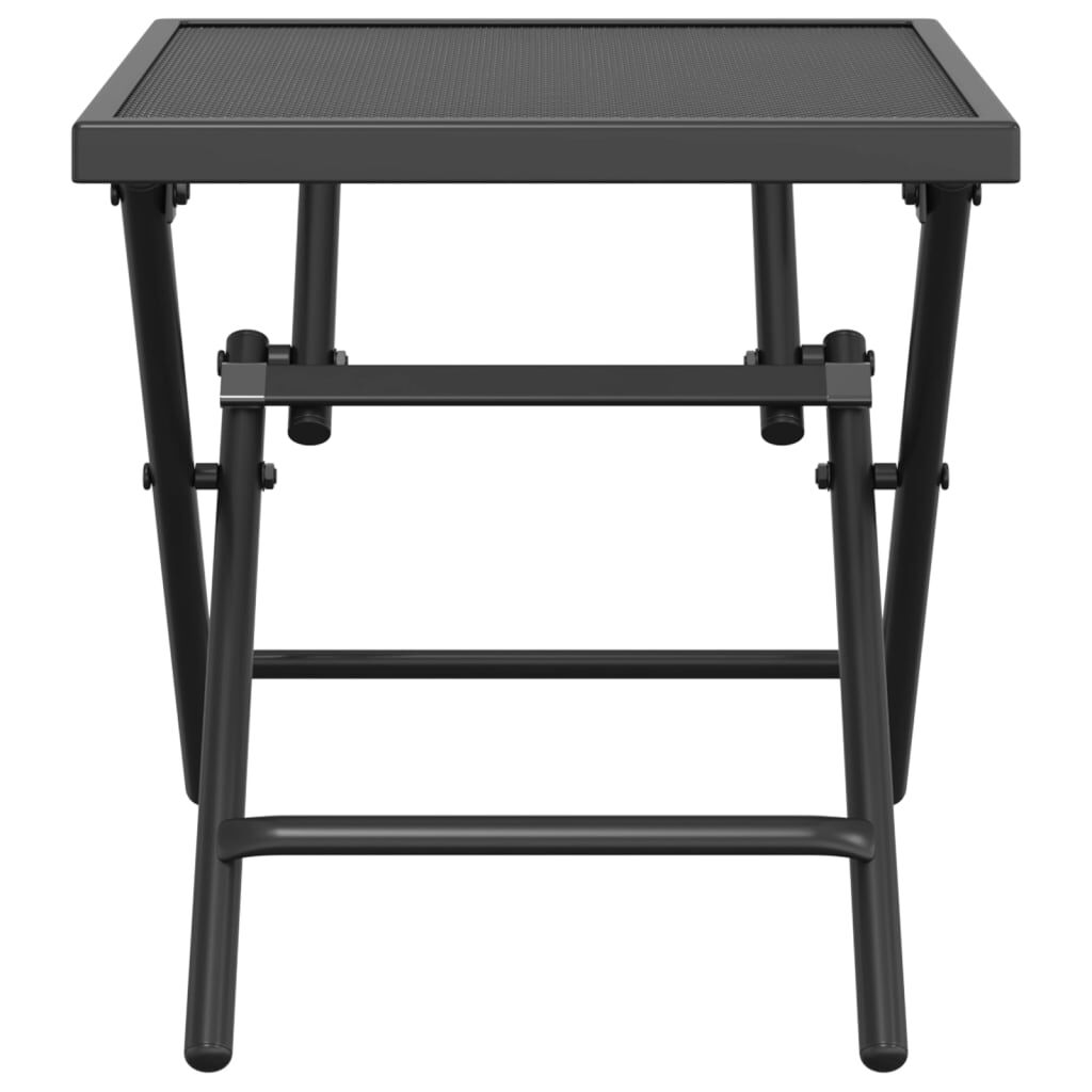 vidaXL Folding Garden Table Anthracite 38x38x38 cm Steel Mesh