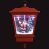 vidaXL Christmas Wall Lamp with LED Lights and Santa Red 40x27x45 cm