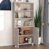 vidaXL Highboard HAMAR Solid Wood Pine White