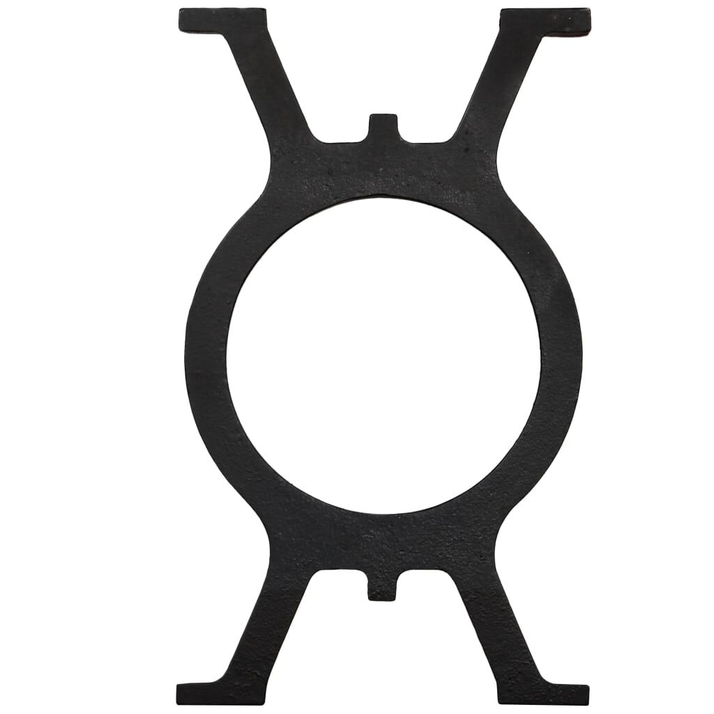 vidaXL Bench Legs 2 pcs O-Frame Cast Iron