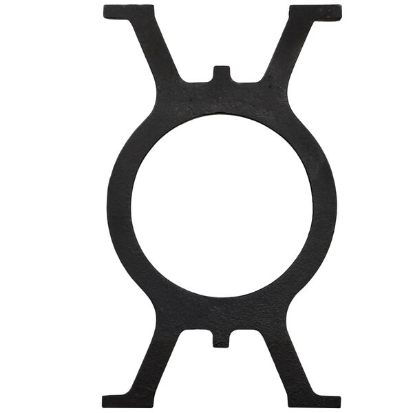 vidaXL Bench Legs 2 pcs O-Frame Cast Iron