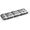 vidaXL Pallet Sofa Cushions 7 pcs Grey Check Pattern