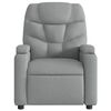 vidaXL Massage Recliner Chair Light Grey Fabric