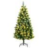 vidaXL Artificial Hinged Christmas Tree 150 LEDs 150 cm