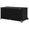 vidaXL Garden Storage Box Black 120x65x61 cm Poly Rattan