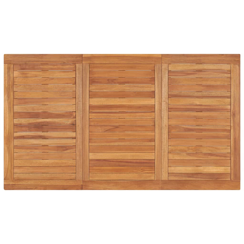 vidaXL 4 Piece Garden Dining Set Solid Wood Teak
