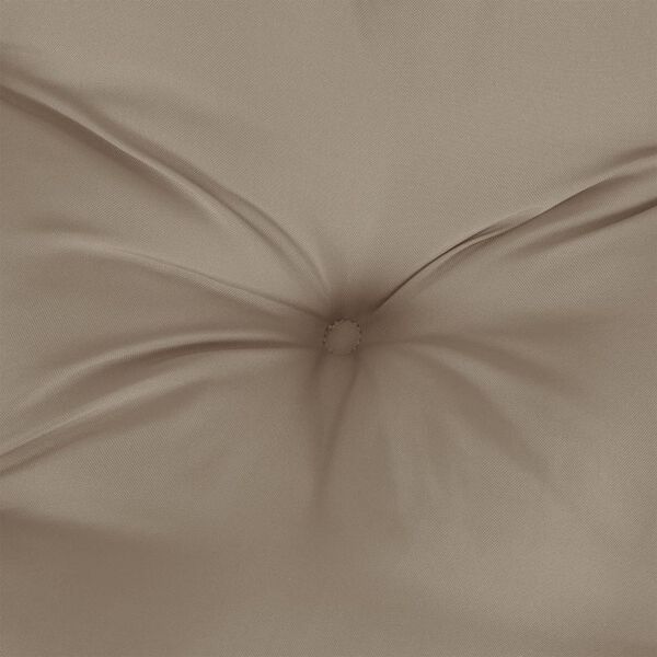 vidaXL Pallet Cushion Taupe 80x80x12 cm Fabric