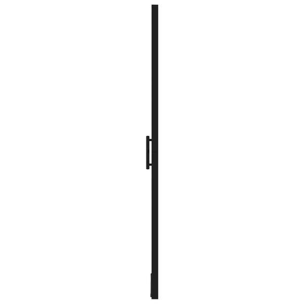 vidaXL Shower Doors Tempered Glass 100x178 cm Black