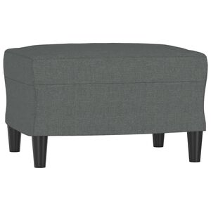 vidaXL Footstool Dark Grey 60x50x41 cm Fabric