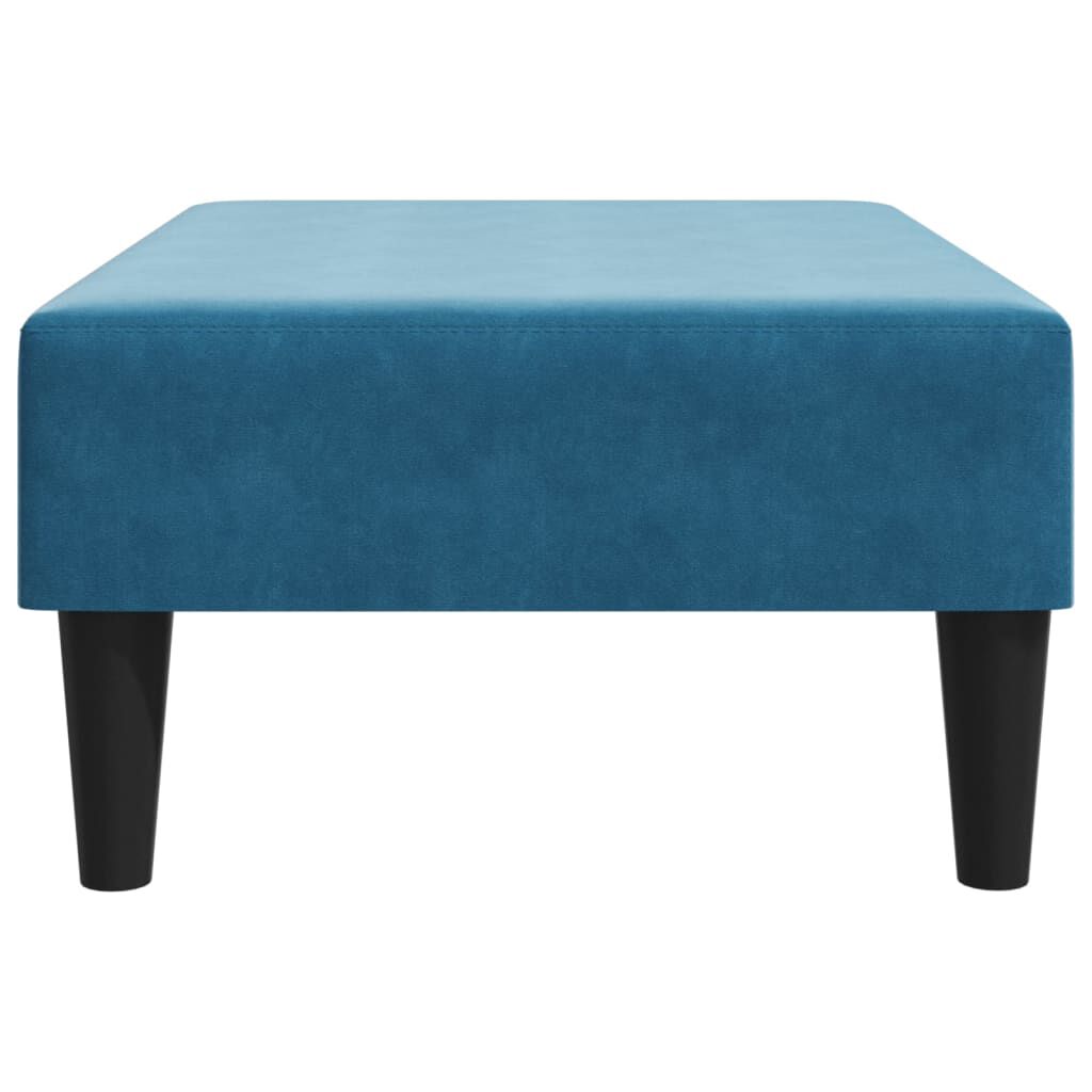 vidaXL Footstool Blue 77x55x31 cm Velvet
