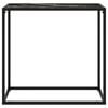 vidaXL Console Table Black 80x35x75 cm Tempered Glass