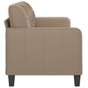 vidaXL 3-Seater Sofa Cappuccino 180 cm Faux Leather