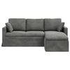 vidaXL Sofa Dark Grey 198 x 134 x 80 cm Velvet