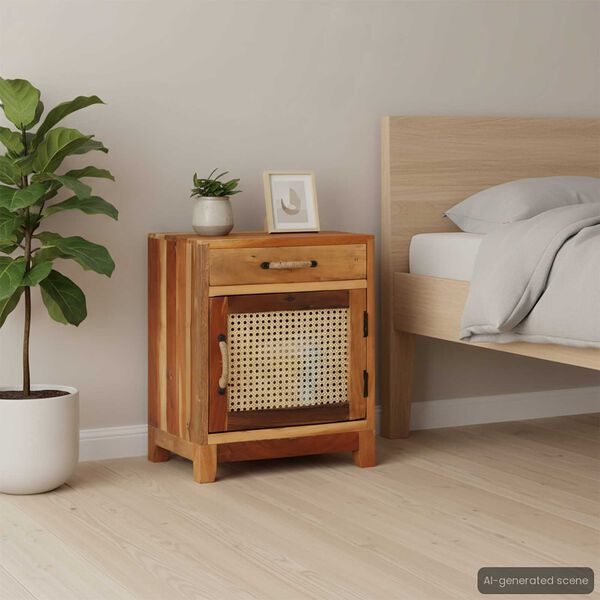 vidaXL Bedside Cabinet 40x30x50 cm Solid Reclaimed Wood