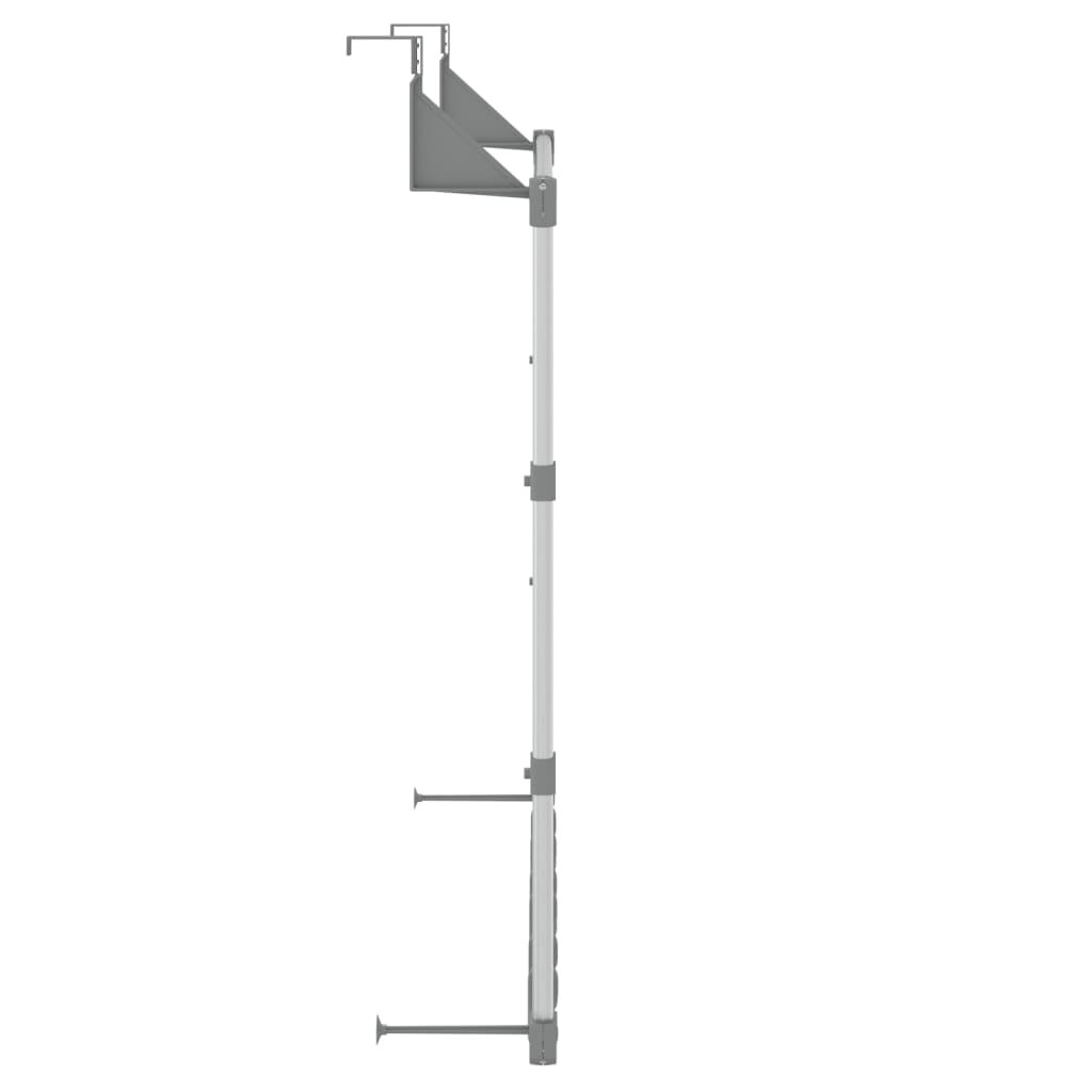 vidaXL Towel Hanger 67x15x66 cm Aluminium