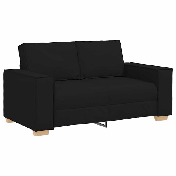 vidaXL 2-Seater Sofa Black 160x78x84 cm Fabric