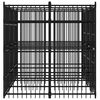 vidaXL Outdoor Dog Kennel Steel 5.53 m&sup2;