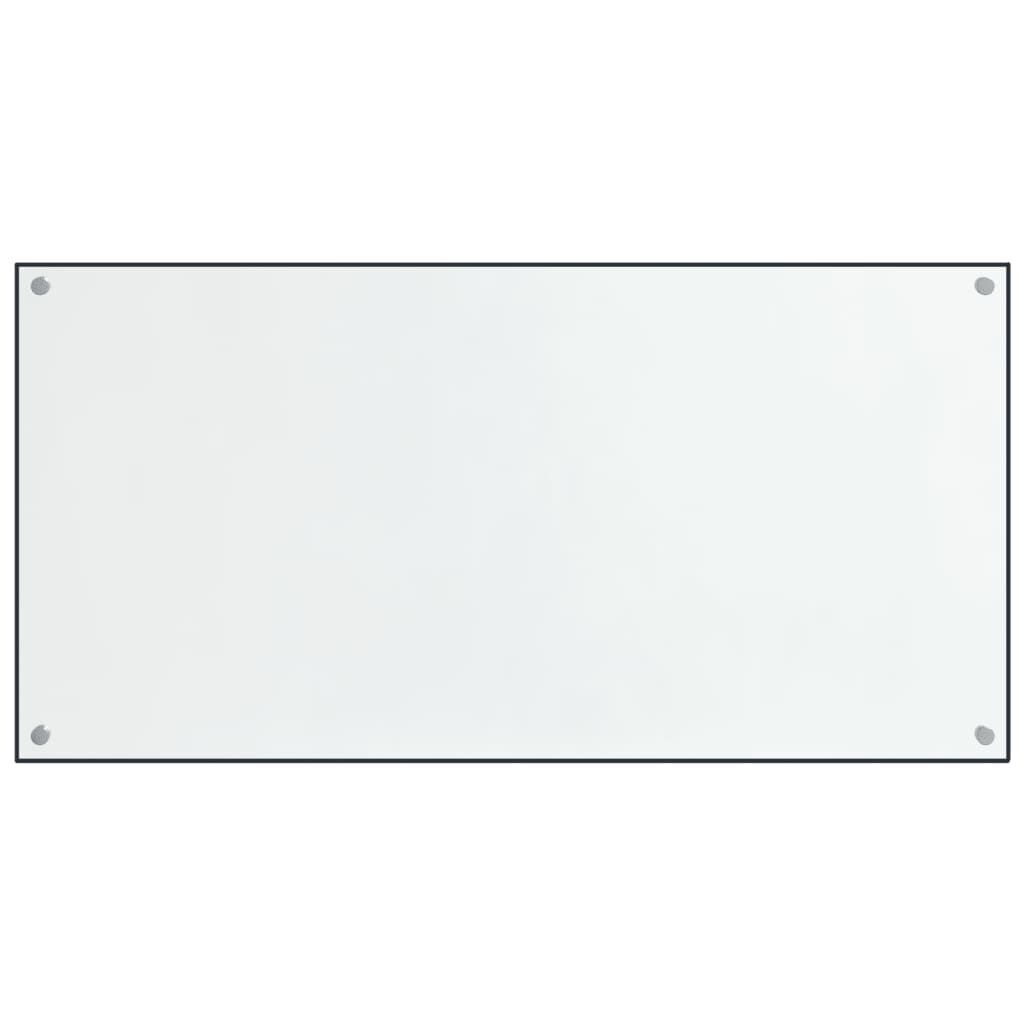 vidaXL Kitchen Backsplashes 2 pcs Transparent 80x60 cm Tempered Glass