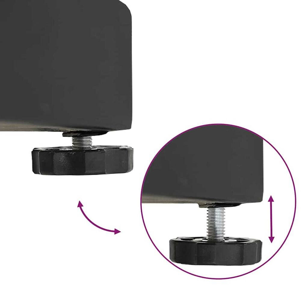 vidaXL Outdoor Umbrella Base Black 48 x 48 x 32 cm Steel, Concrete