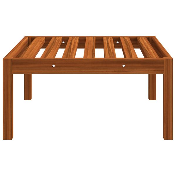 vidaXL 4 Piece Garden Lounge Set with Cushions Cream Solid Acacia Wood