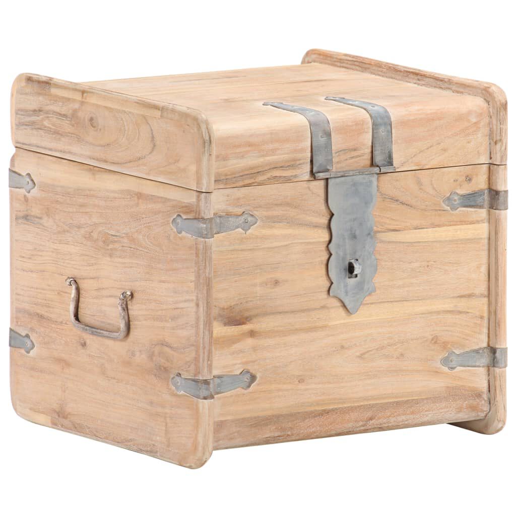 vidaXL Chest 40x40x40 cm Solid Acacia Wood