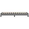 vidaXL Bed Frame without Mattress Dark Grey Twin Fabric (US Only)