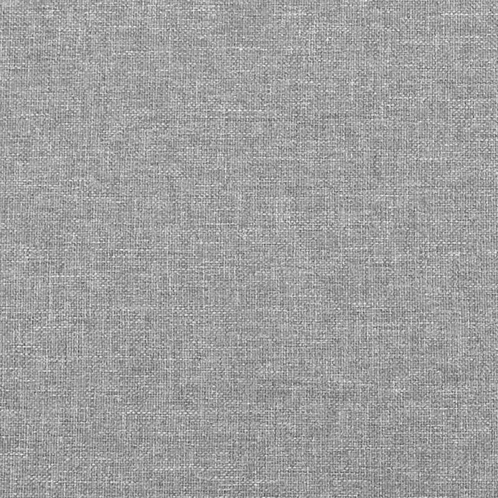 vidaXL Bed Frame without Mattress Light Grey 137x190 cm Full Fabric