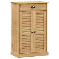 vidaXL Shoe Cabinet VIGO 60x35x96 cm Solid Wood Pine