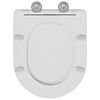 vidaXL Quick Release Toilet suitable for Seat White 44 x 36.4 x 3.4 cm Duroplast