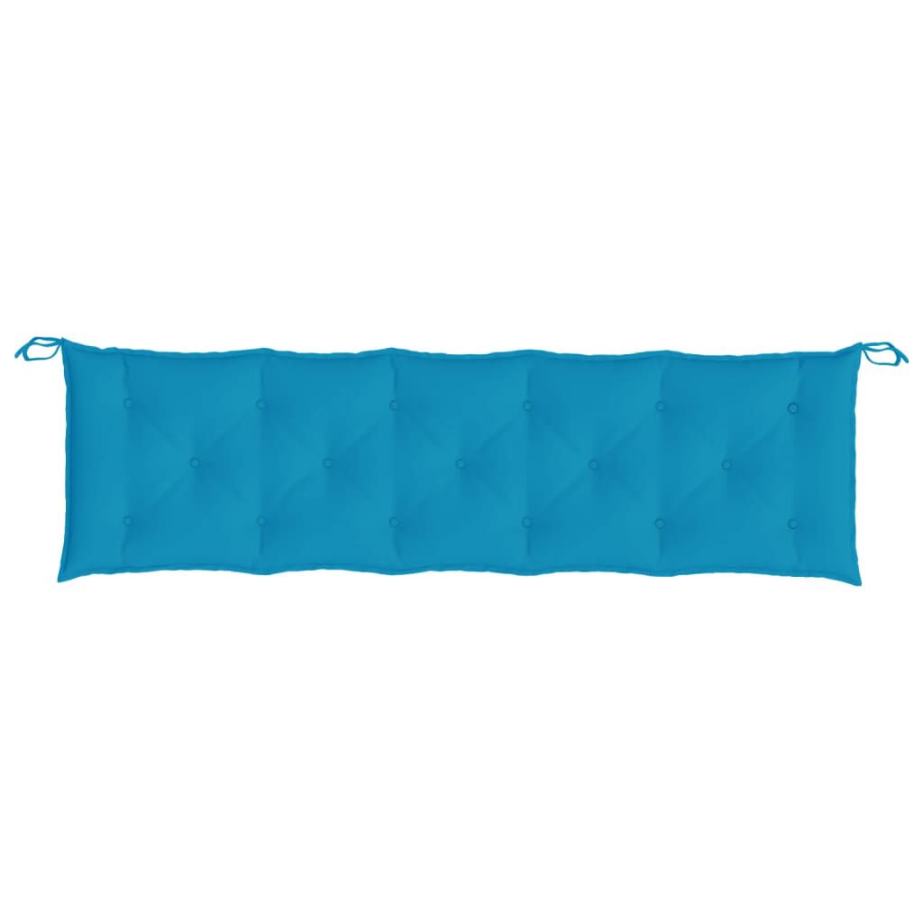 vidaXL Garden Bench Cushions 2pcs Light Blue 180x50x7cm Oxford Fabric