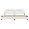 vidaXL Bed Frame "Viana" with LED without Mattress White 193x203 cm