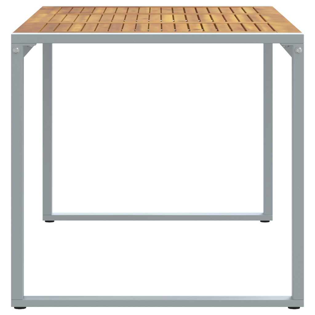 vidaXL Garden Table with U-shaped Legs 140x80x75 cm Solid Wood Acacia