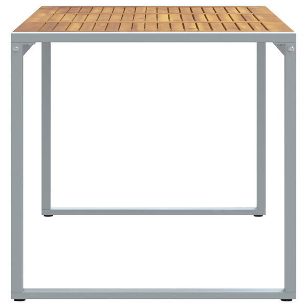 vidaXL Garden Table with U-shaped Legs 140x80x75 cm Solid Wood Acacia