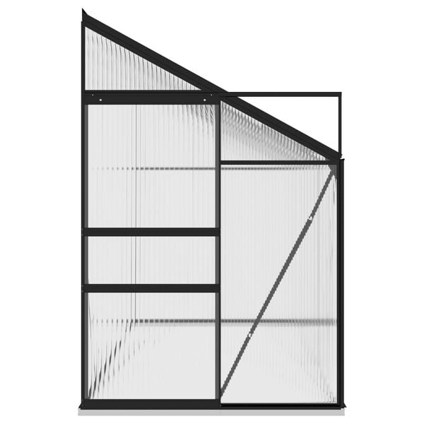 vidaXL Greenhouse Anthracite Aluminium 7.77 m&sup3;