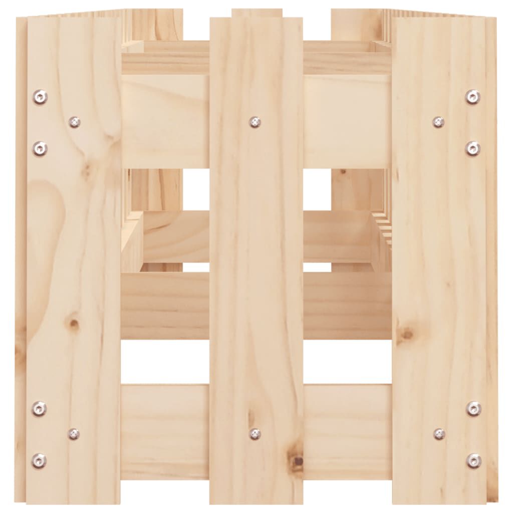 vidaXL Garden Raised Bed with Fence Design 200x30x30 cm Solid Wood Pine