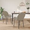 vidaXL Dining Chairs 2 pcs Light Grey Velvet