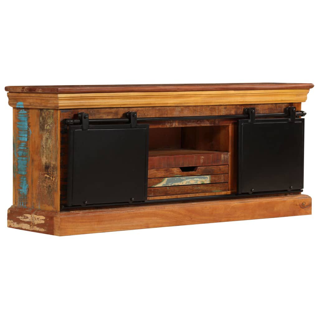 vidaXL TV Cabinet 110x30x45 cm Solid Reclaimed Wood