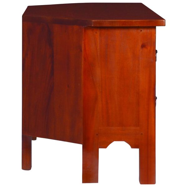 vidaXL TV Cabinet Classical Brown 100x40x45 cm Solid Mahogany Wood