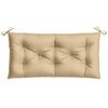 vidaXL Garden Bench Cushion Melange Beige 100x50x7 cm Fabric