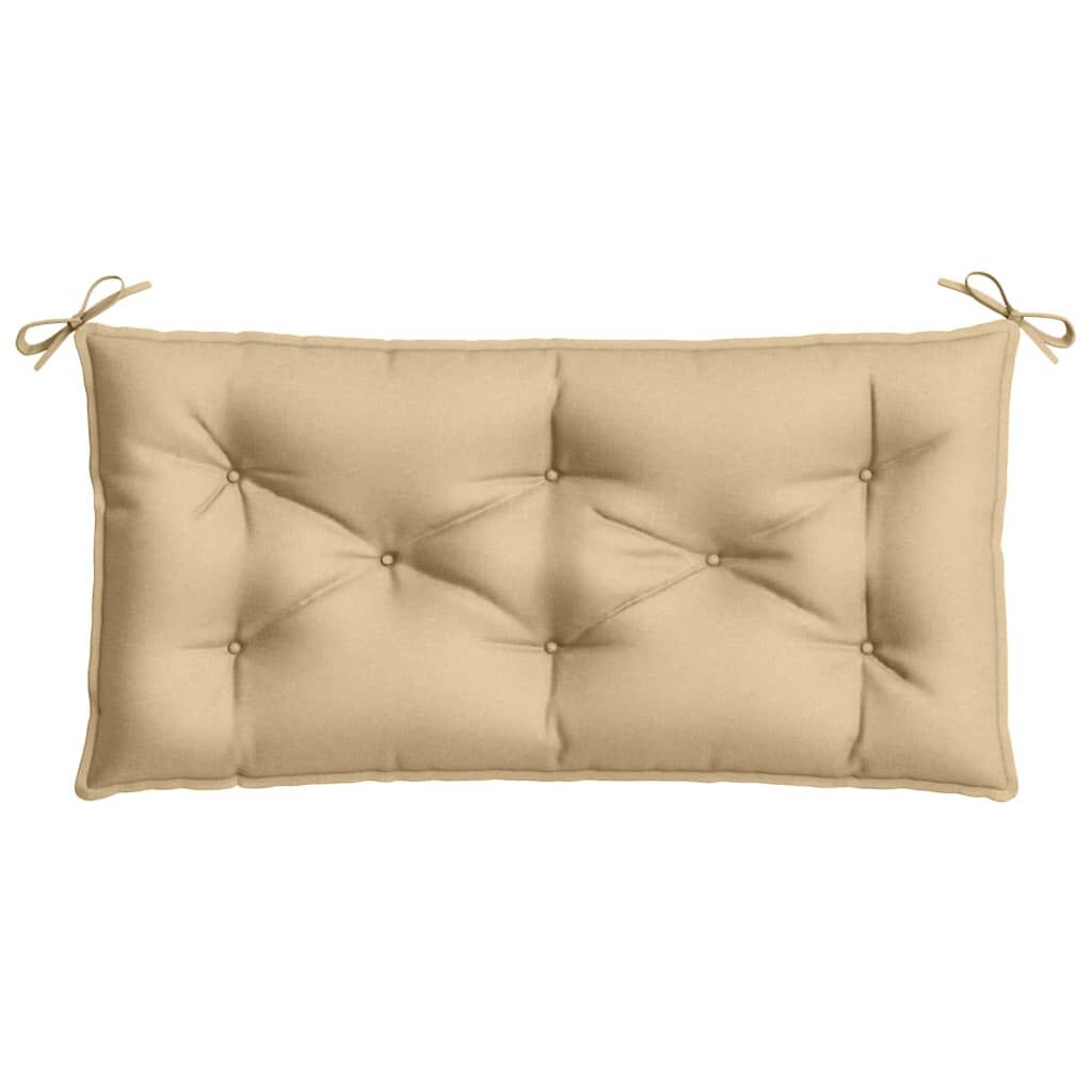 vidaXL Garden Bench Cushion Melange Beige 100x50x7 cm Fabric