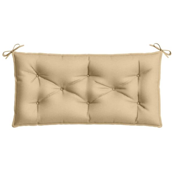 vidaXL Garden Bench Cushion Melange Beige 100x50x7 cm Fabric