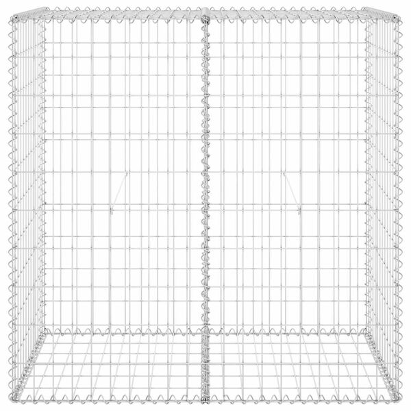vidaXL Gabion Wall with Covers Galvanised Steel 100x60x100 cm