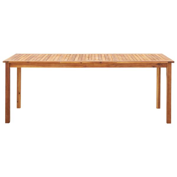 vidaXL 9 Piece Dining Set Poly Rattan and Solid Acacia Wood Grey