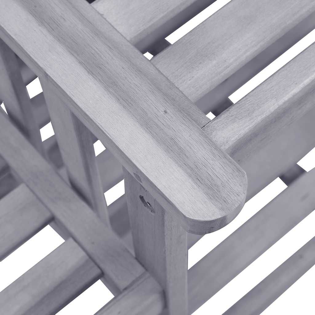 vidaXL Garden Chairs with Tea Table and Cushions Solid Acacia Wood